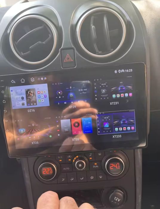 Radio Android 14 com GPS Nissan Qashqai J10 (Artigo novo)