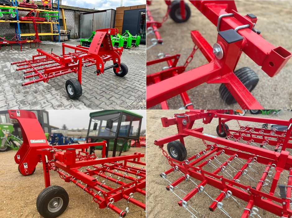 Brona palcowa Chwastownik 1.5- 3.0- 4.5- 6m brona polowa włóka Dexwal metaltechnik chwastownik do truskawek Dostawa całe PL! Sprzedaż ratalna! Pielnik