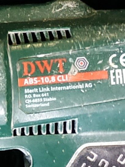 Дрель шуруповёрт dwt sbs 10.8 cli