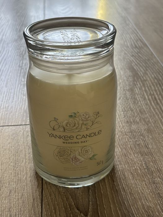 Yankee candle duży słoik świeca  zapachowa wedding day