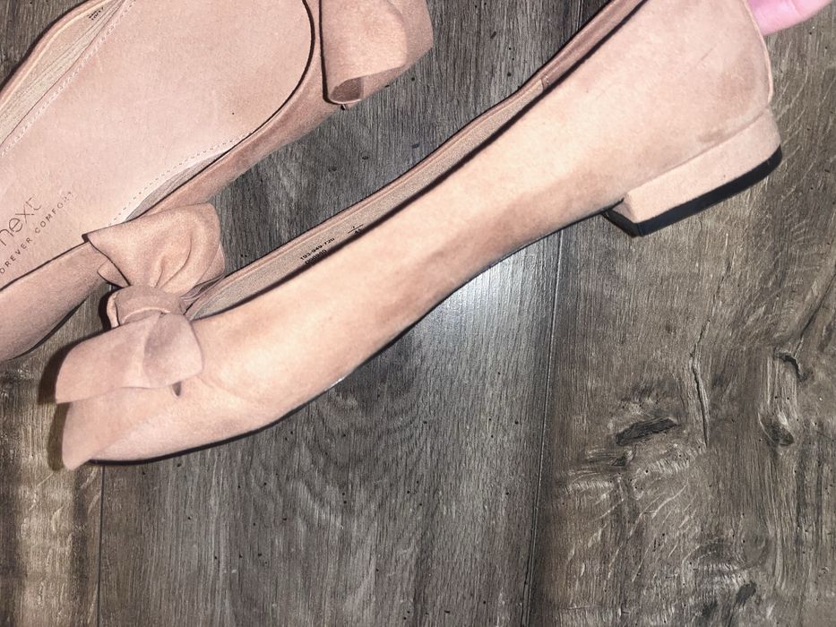 Botki baleriny na małym obcasie camel r.41 wkl.26,5cm next