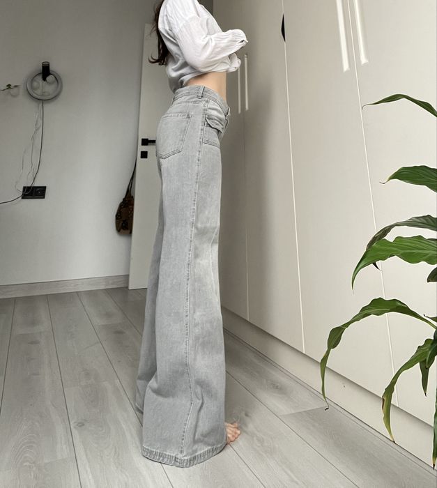 Джинсы низкая средняя широкие талия винтаж клеш flared bootcut 36 38