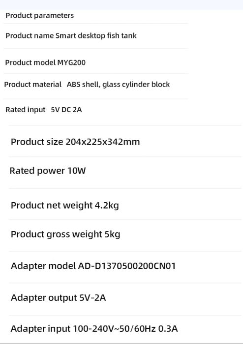 Akwarium Xiaomi smart 10 l Opti white