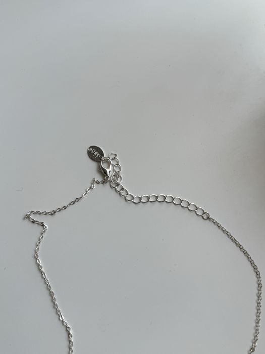 Literka k litera „k” srebrna stal nierdzewna naszyjnik wisiorek