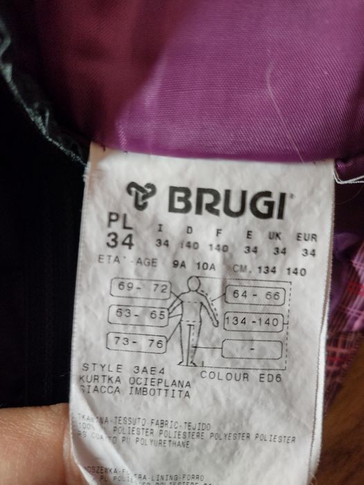 Kurtka narciarska Brugi r 134 / 140