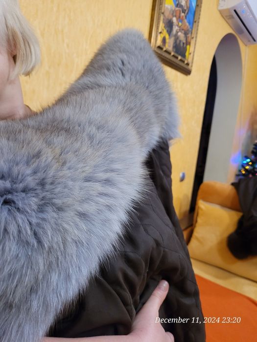 Шуба норкова натуральна Греція сіра