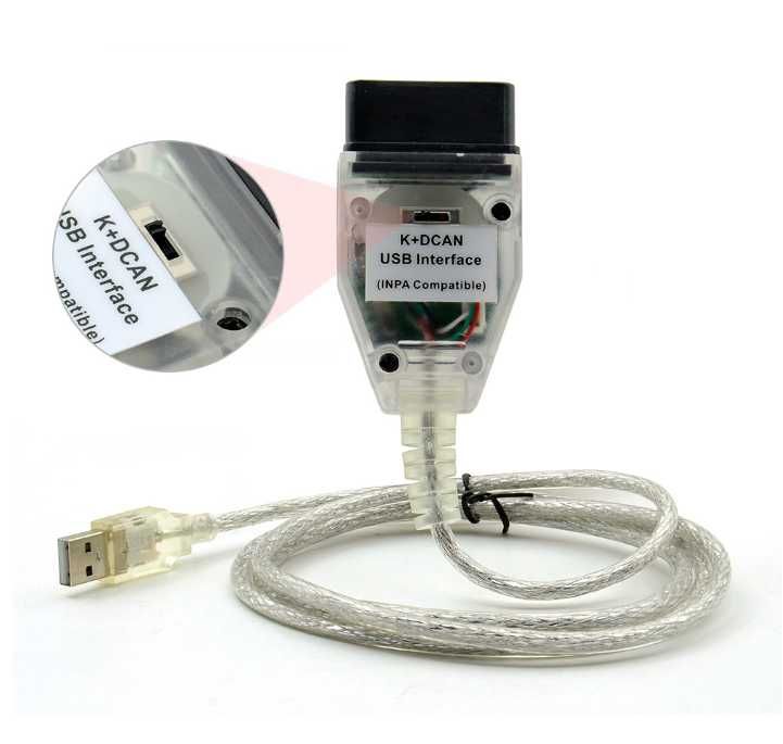 BMW INPA K DCAN адаптер з перемикачем, FT232RL Chip