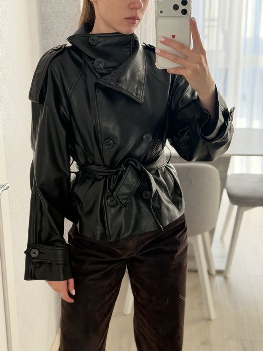 Кожанка bershka xc чорна