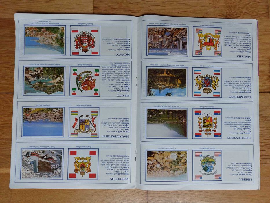 Caderneta de cromos "Países do Mundo" - Completa