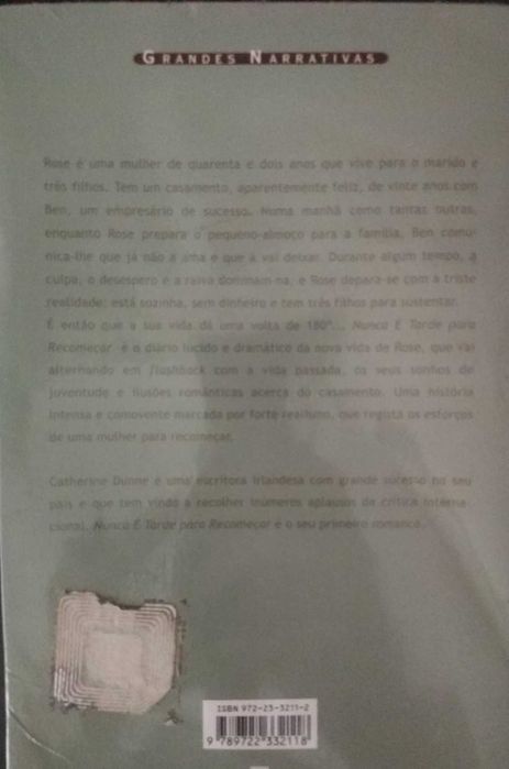 Nunca é tarde para recomeçar - Catherine Dunne