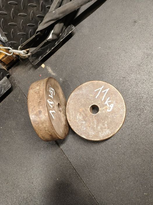 Obciążenie stalowe 11kg dwie sztuki