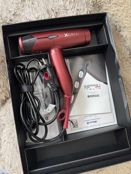 Nowa suszarka fryzjerska Gamma Plus x-cell czerwona limitowana