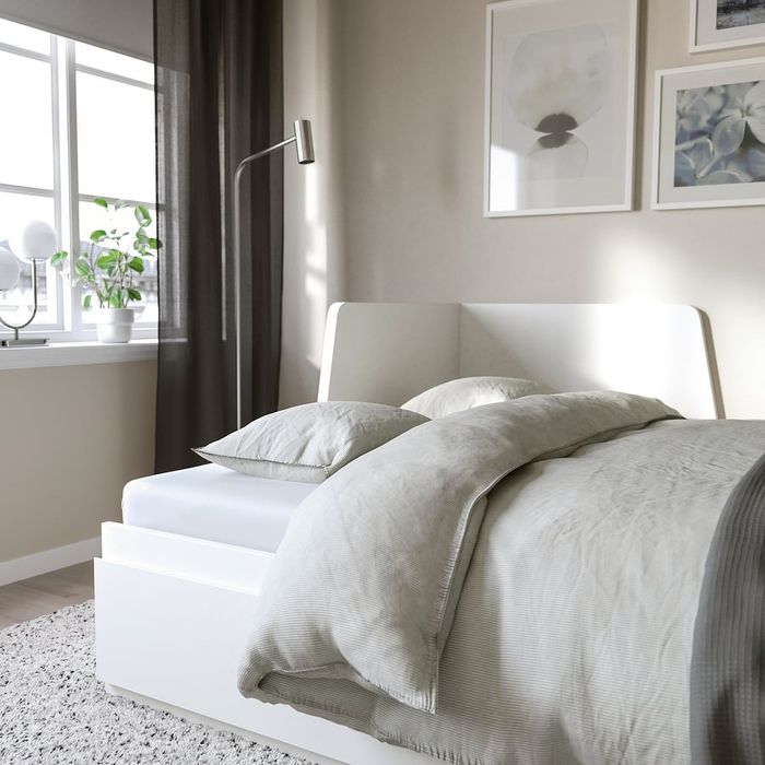 Cama individual 
Cama indiv/dupla c/2 gav/2 colchões, branco/Åfjäll fi