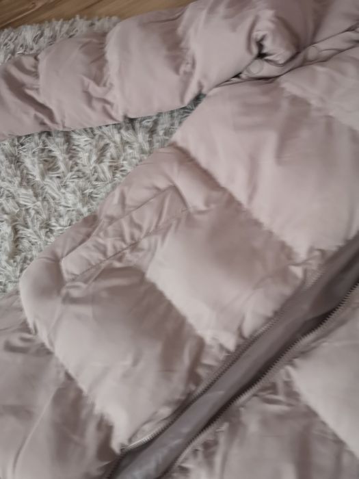 Płaszcz długi zimowy 2w1 ocieplany puchowy kurtka Długa ciepła na zimę