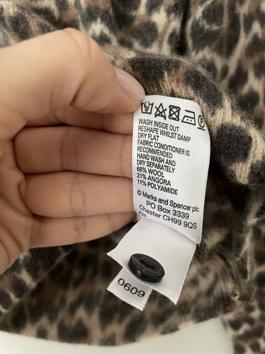 Вовняний кардиган в принт лео xs zara стиль
