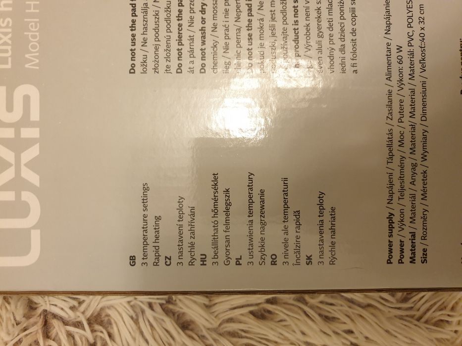 Luxis poduszka rozgrzewajaca