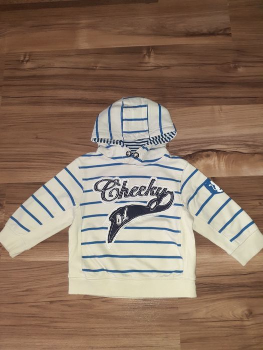 Bluza dresowa z kapturem jak nowa 74/80