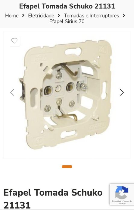 Tomada schuko Efapel