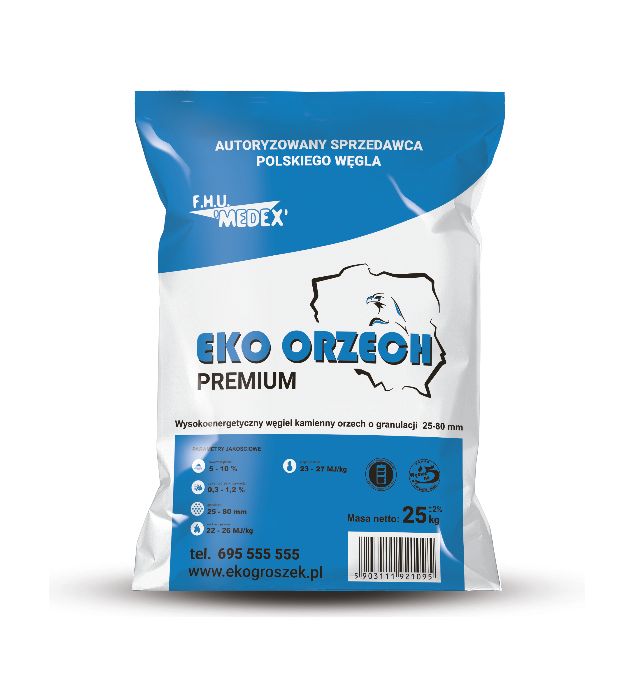 Węgiel Orzech 26 MJ MEDEX workowany