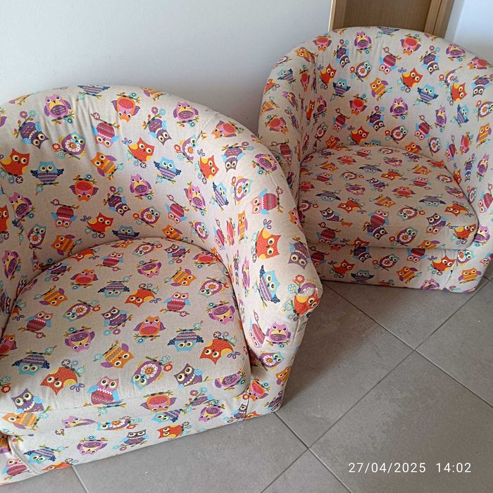 2 Poltronas + 1 Banco Repousa-pés mod. Ikea