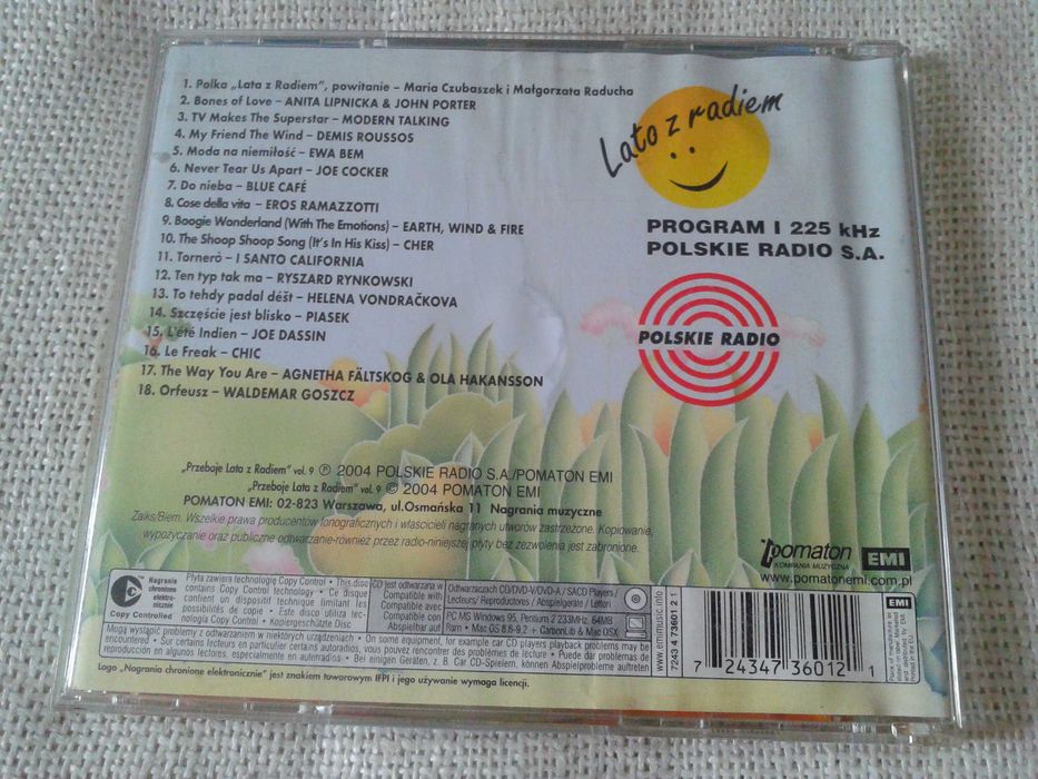 Przeboje Lata Z Radiem 9  CD
