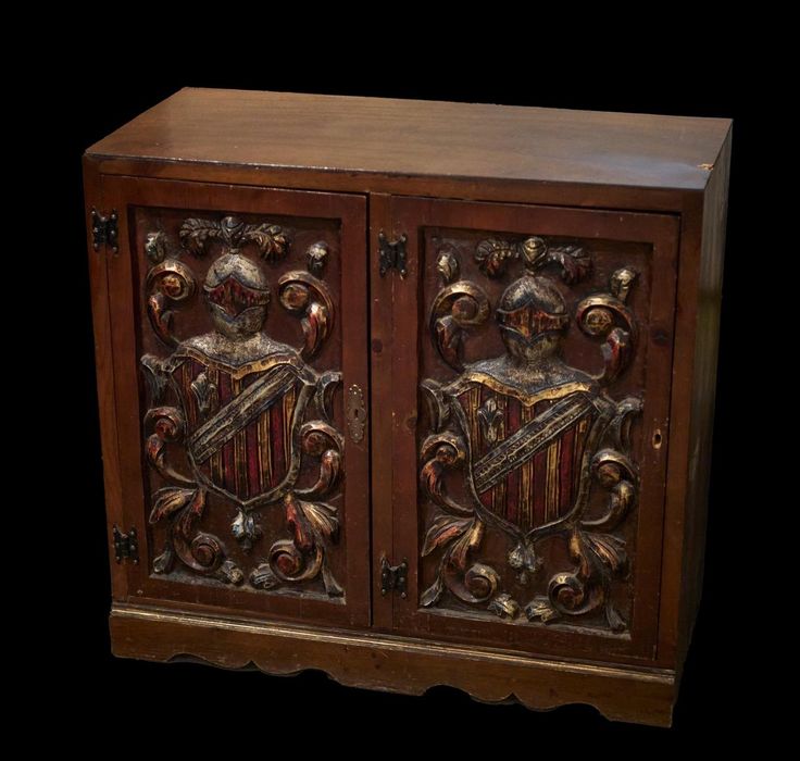 Piękny komplet mebli z litego drzewa Meble PRL