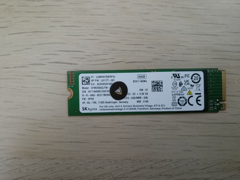Disco NVME SSD 250Gb