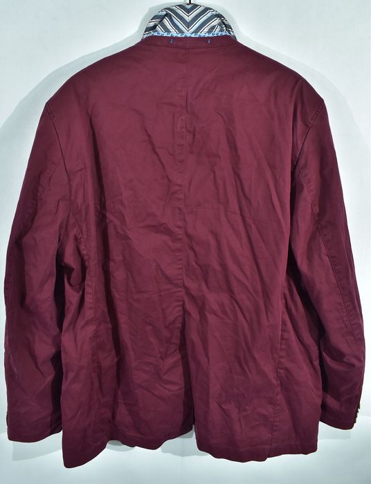 Bugatti Bordowa Marynarka Męska Regular 58