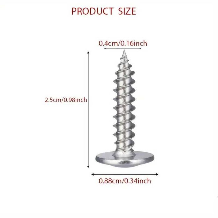 Grampos para fixar rede de metal 300 e Parafusos 300