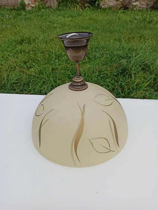Żyrandol Lampa ze szklanym kloszem