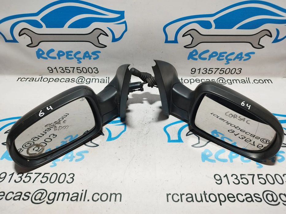 .ESPELHO RETROVISOR ESQUERDO DIREITO OPEL CORSA C 24420988 24420982