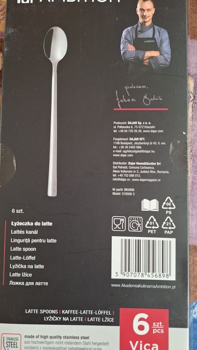 Łyżeczki do latte