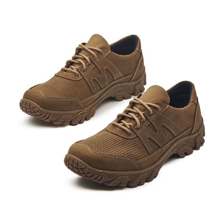 Тактичні літні шкіряні кросівки чоловічі тактические летние кроссовки