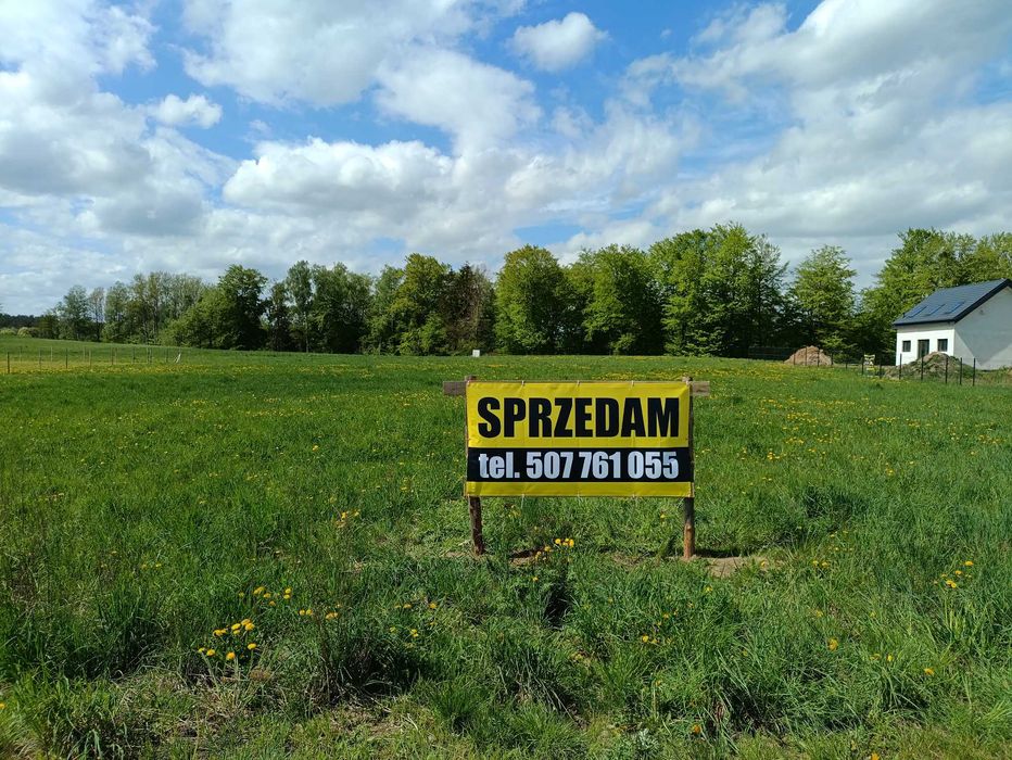 Piękny zakątek Skarszew dz. bud. 36 km od Gdańska w Przerębskiej Hucie