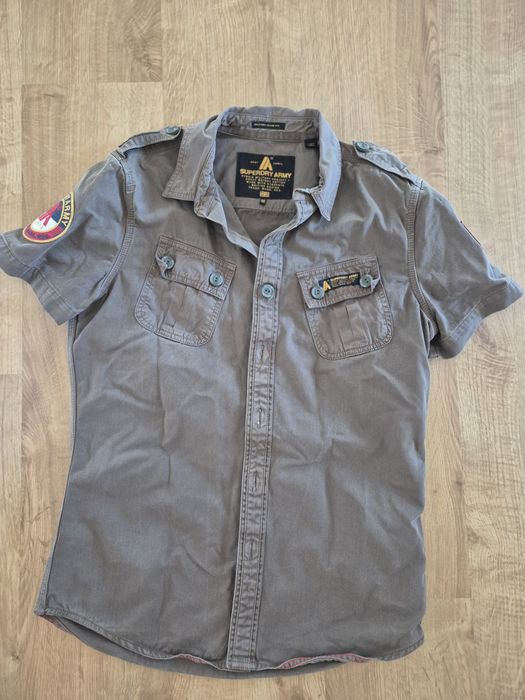 Superdry military koszula M bdb khaki