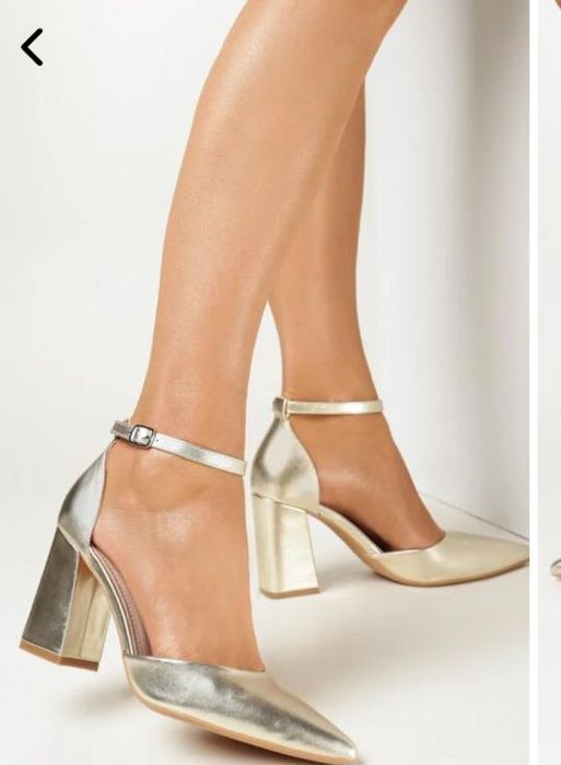 Złote Czółenka rozmiar 38