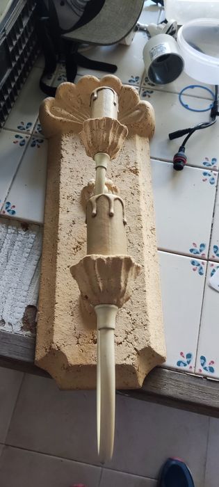 5 Apliques de parede em gesso