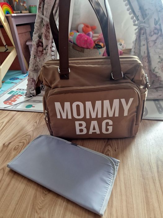 Duża torba mommy bag dla mamy i dziecka plus mata do przewijania