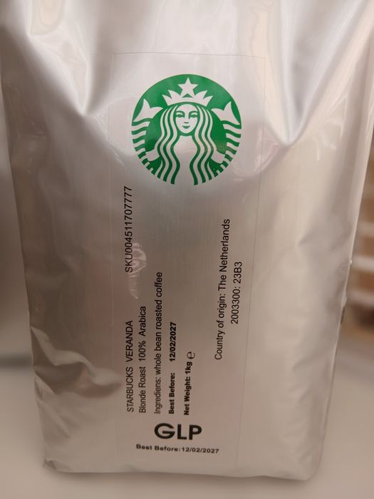 Кава STARBUCKS VERANDA, кофе в зернах Старбакс Веранда, 1кг