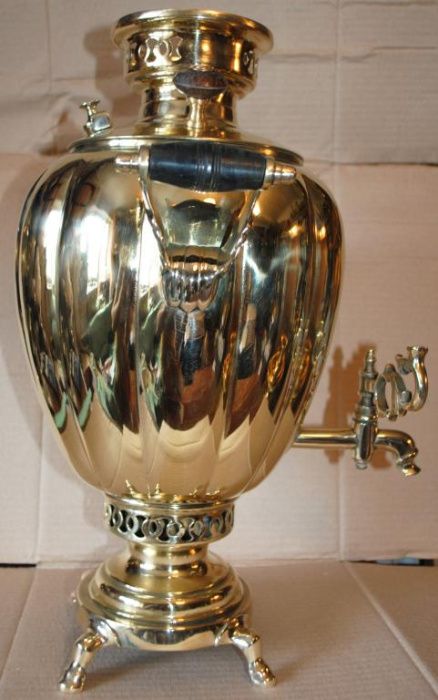 Самовар яйцо долями робочий шикарний антик Шемарін на стильну кухню.