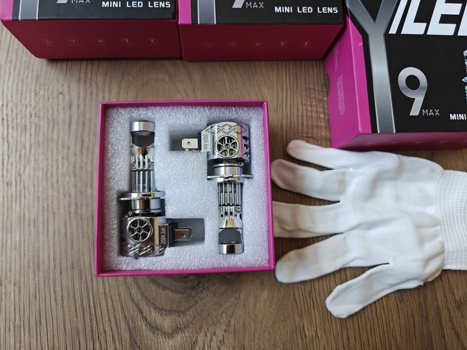 Світлодіодні міні лінзи мини линзы Y9 max H7 H8 H9 H11. Комплект