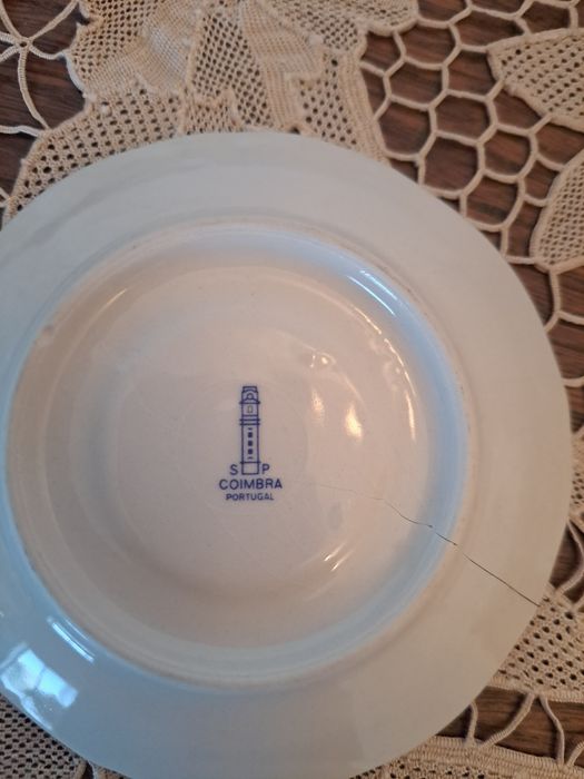 Servico de cha/cafe porcela SP Coimbra
