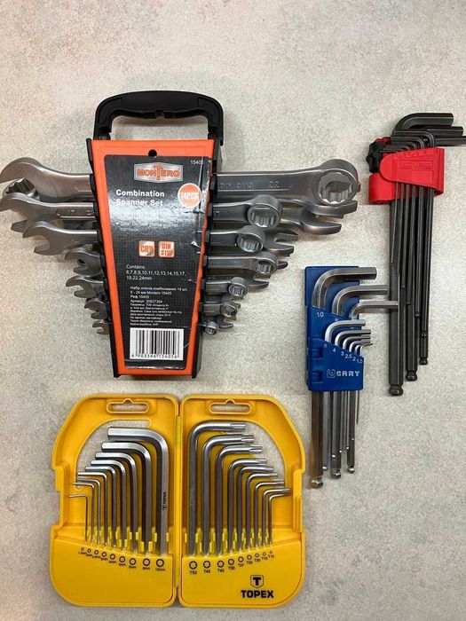 Ключи торцевые, накидные,шестигранные