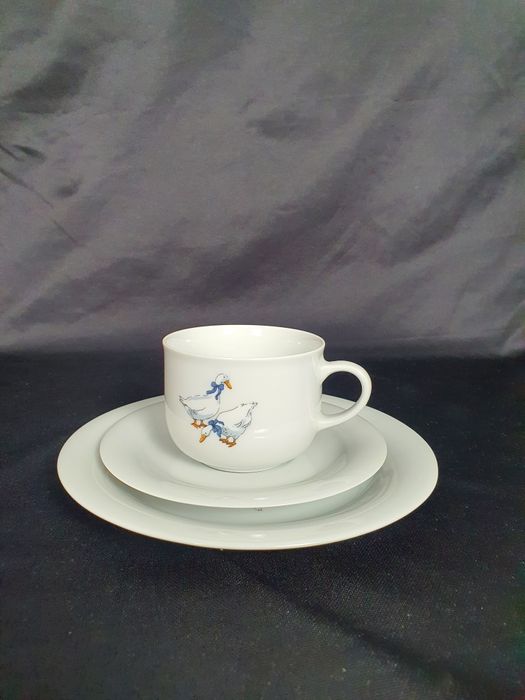 Zestaw trio Schumann motyw kaczki jak nowy