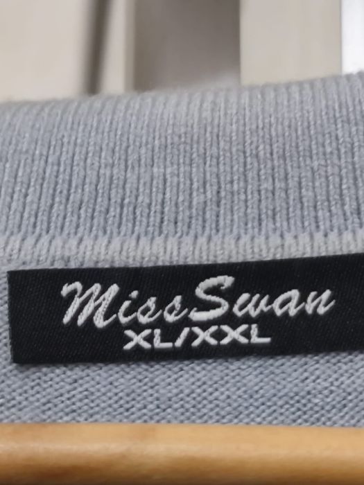 bluzka koszulka damska t-shirt sweter sweterek bluza siwa czarna XL XX