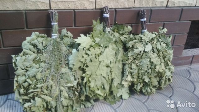 Банні віники дуб береза евкаліпт травяні віники бамбук якинка запарник