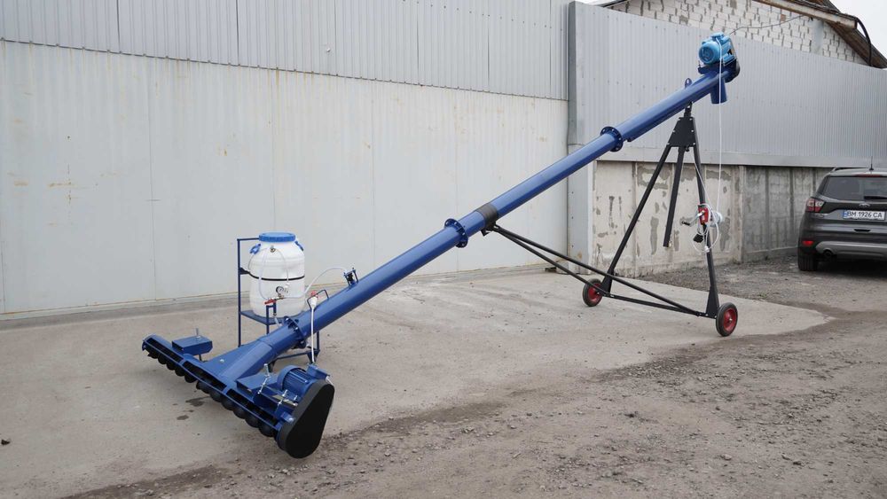 Шнековий навантажувач Ø219мм*8000*380В, швидке завантаження фур!