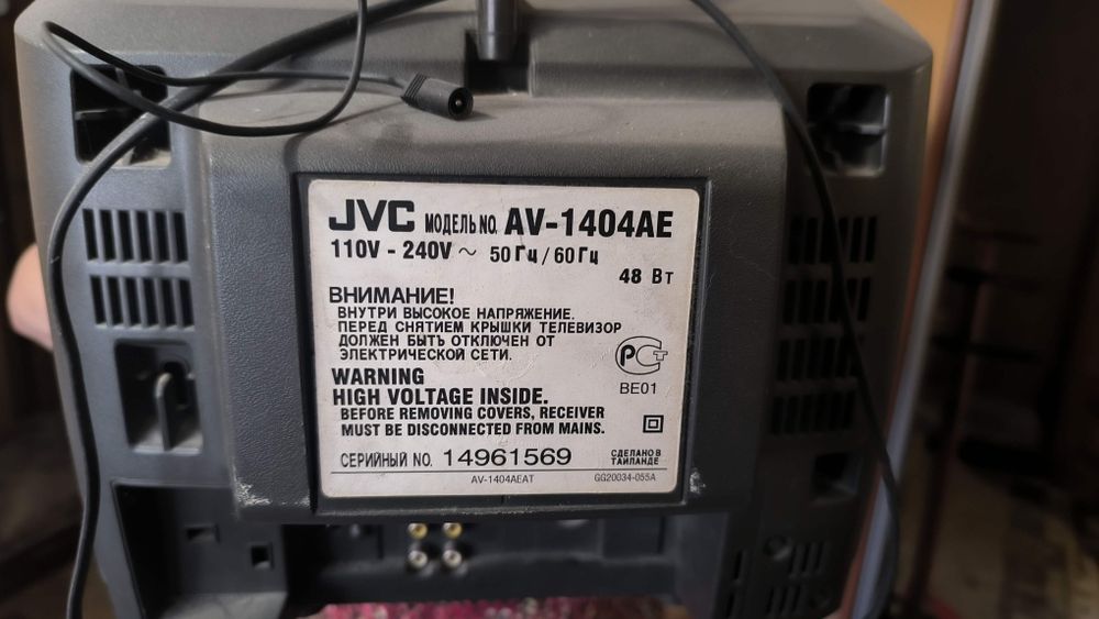 Телевізор JVC AV-1404AE, кінескопний, 14 дюймів, ретро