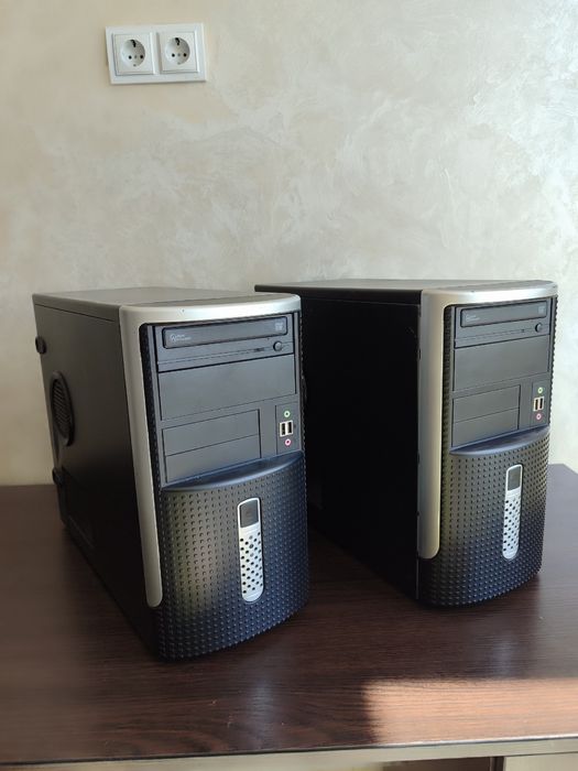 Корпус ПК ATX Midi Tower чёрный/серебристый | 2 шт.
