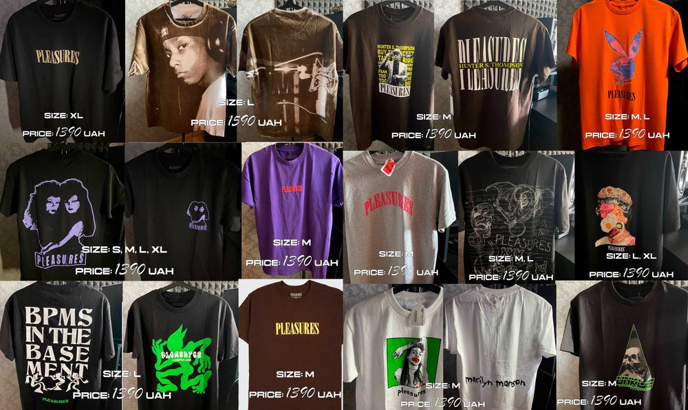 Футболка Pleasures - Rap Merch BBC ACW